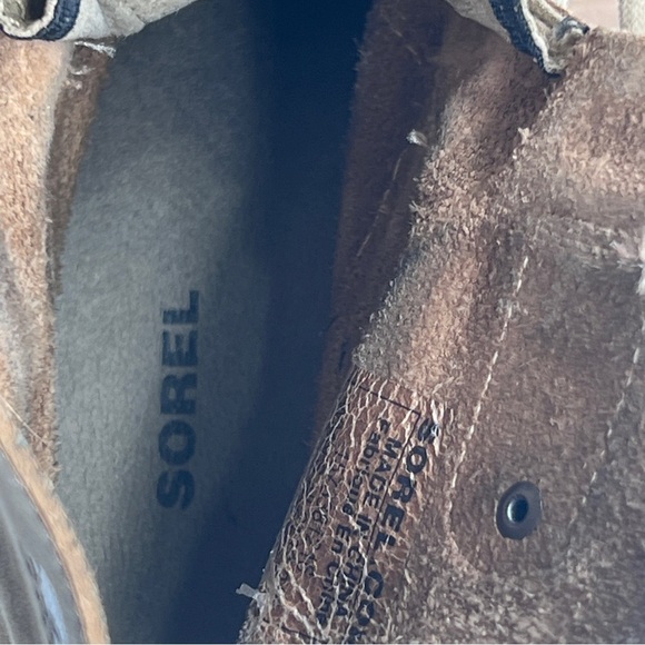SOREL Joan Of Arctic Brown Wedge Ankle Boots Size 6.5 Women’s - Picture 7 of 10